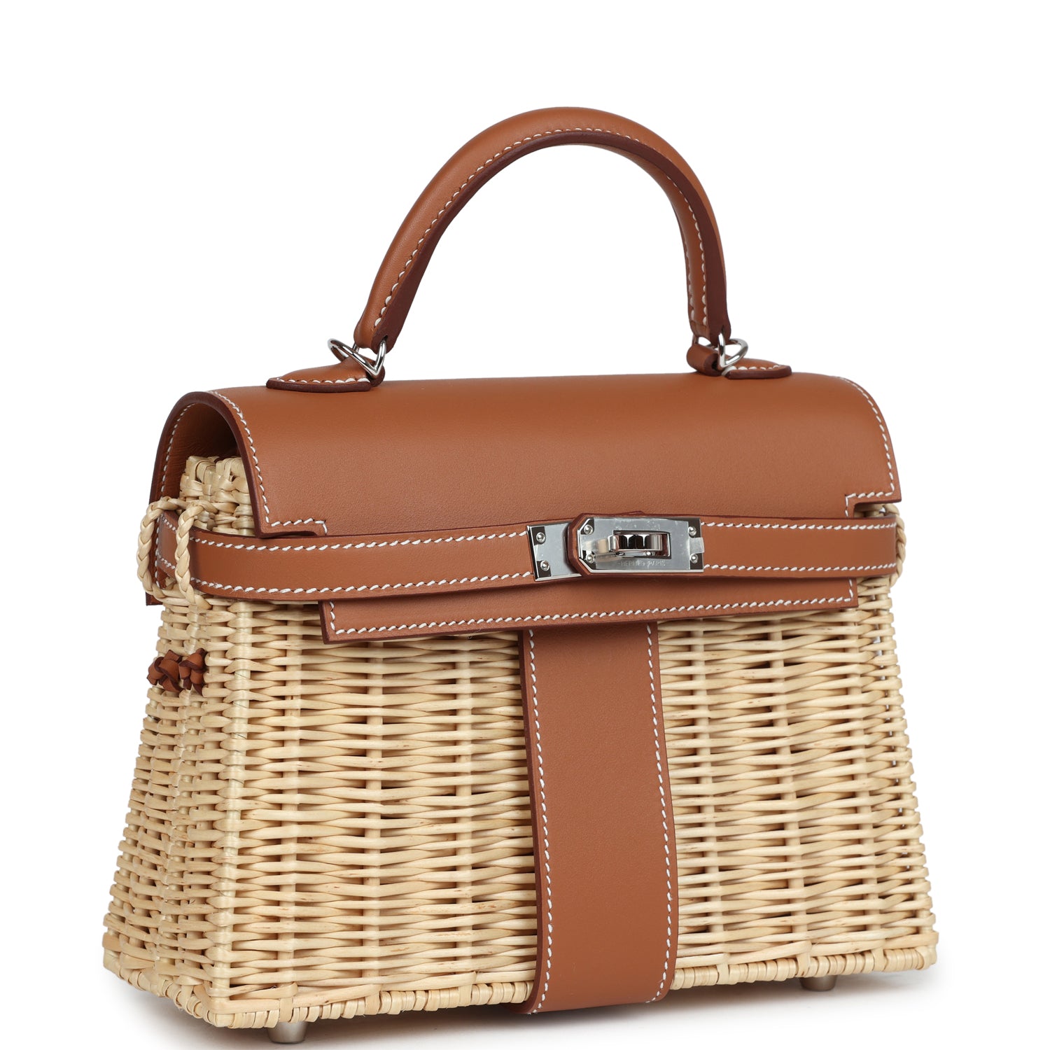 Hermes Mini Picnic Kelly 20 Gold Swift Palladium Hardware