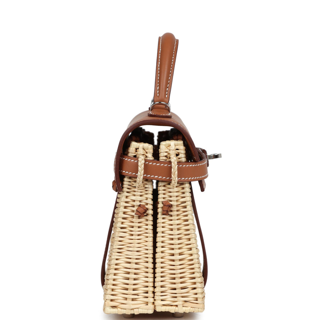 Hermes Mini Picnic Kelly 20 Gold Swift Palladium Hardware