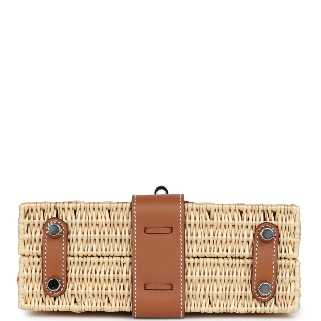 Hermes Mini Picnic Kelly 20 Gold Swift Palladium Hardware