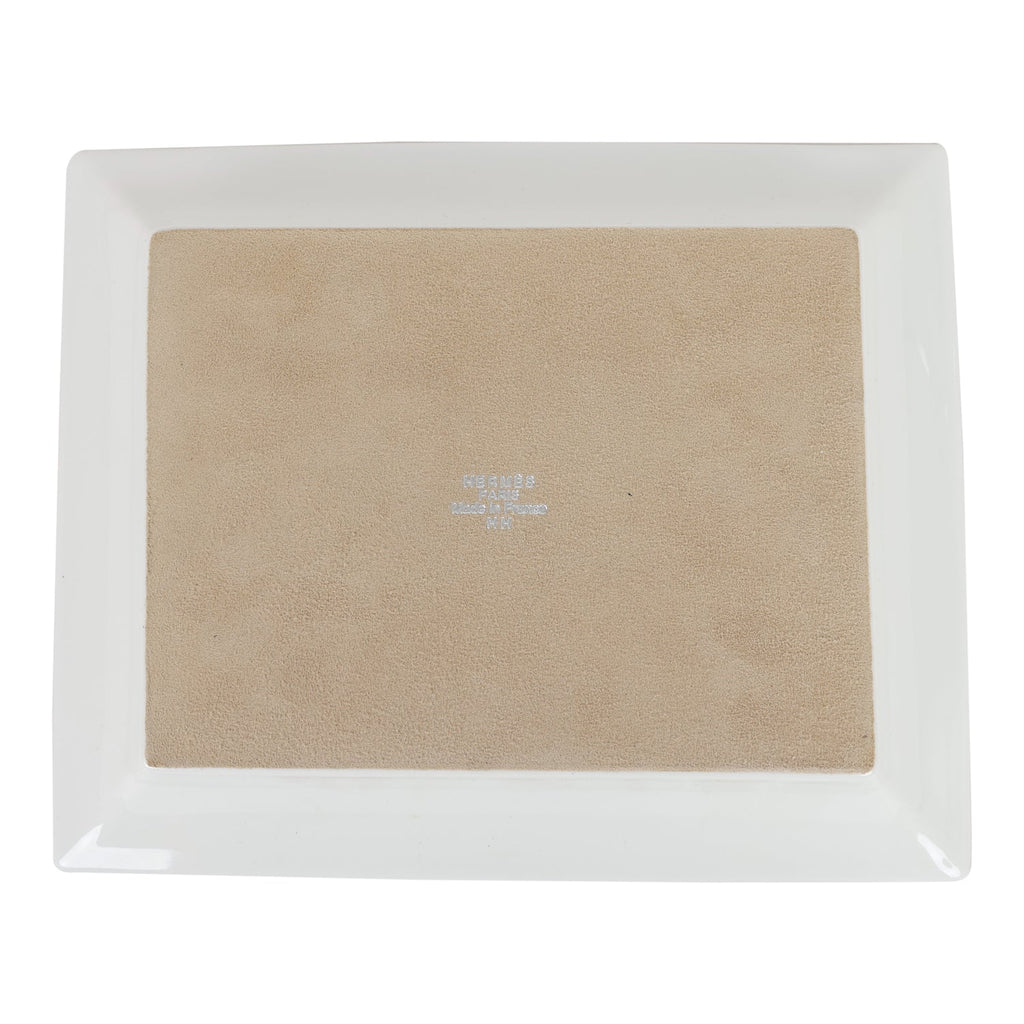 Hermes "Couvertures Et Tenues De Jour" Porcelain Change Tray