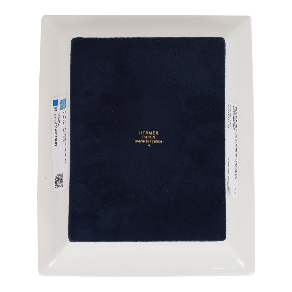 Hermes "Vide-poche Cheval de Fête" Porcelain Change Tray