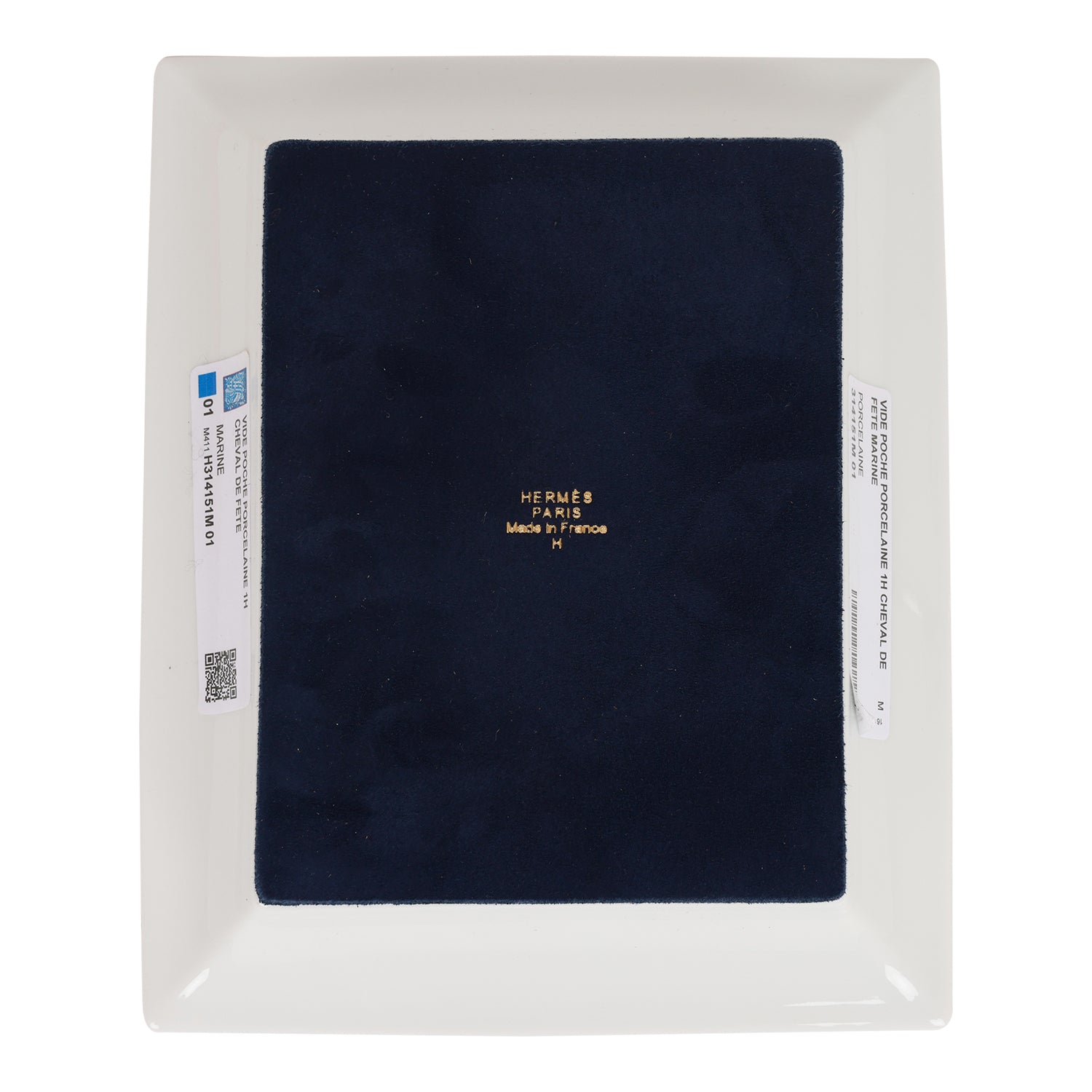 Hermes "Vide-poche Cheval de Fête" Porcelain Change Tray