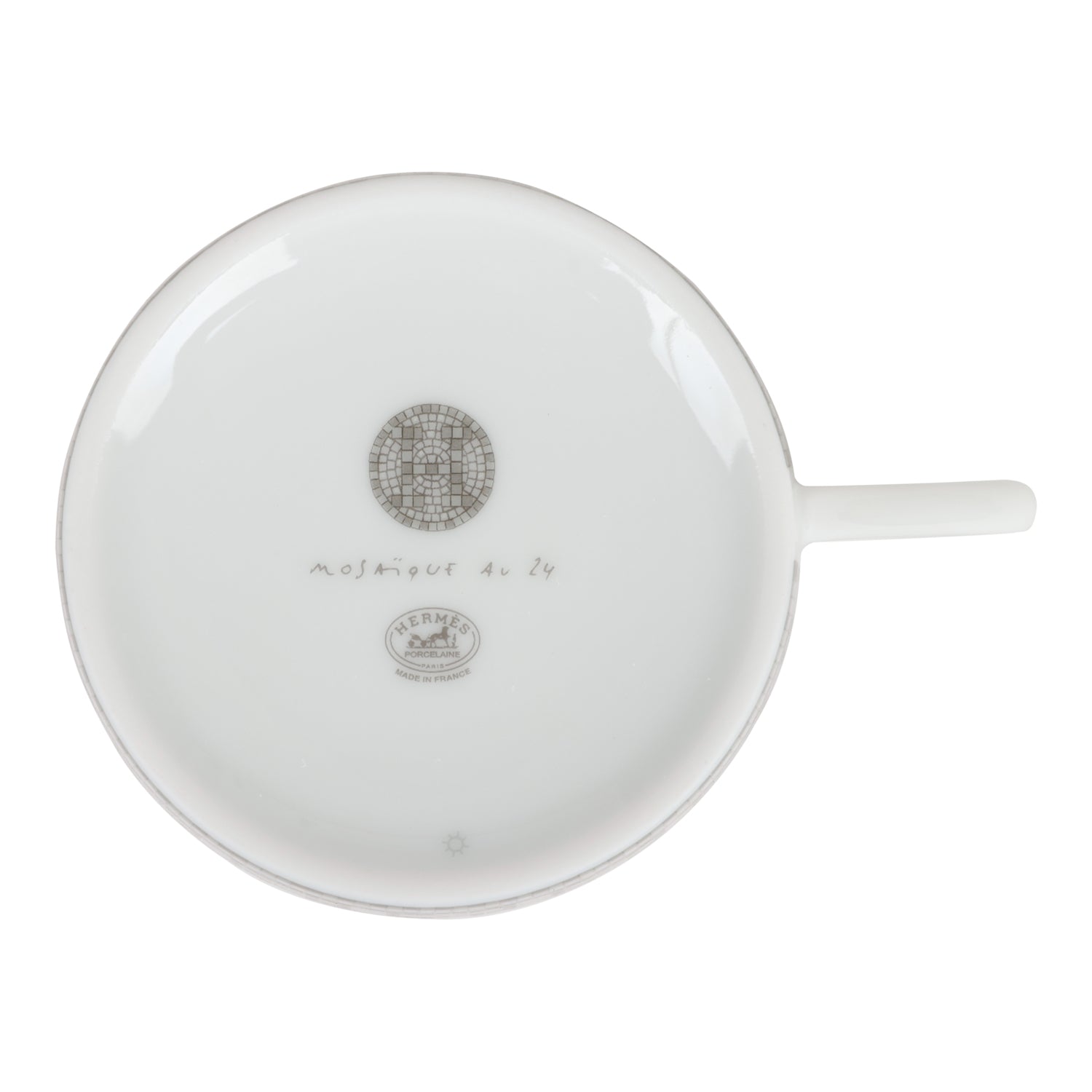 Hermes "Mosaique Au 24" Porcelain Tea Cup and Saucer Set