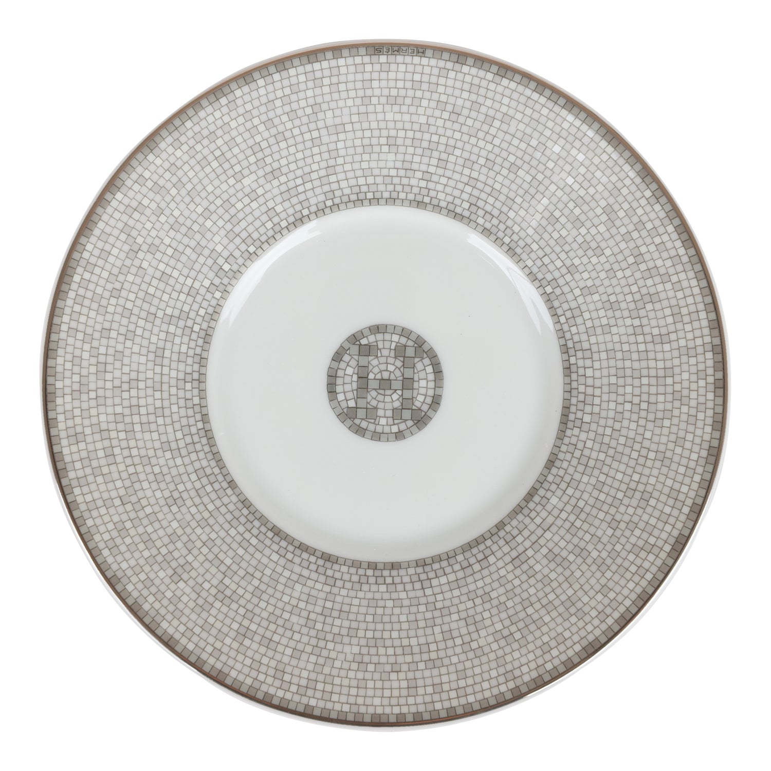 Hermes "Mosaique Au 24" Porcelain Tea Cup and Saucer Set