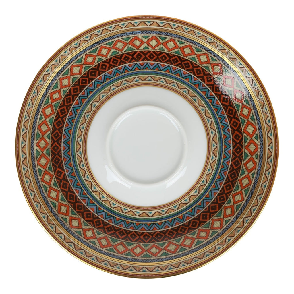 Hermes "Cheval D'Orient" Porcelain Tea Cup and Saucer Set