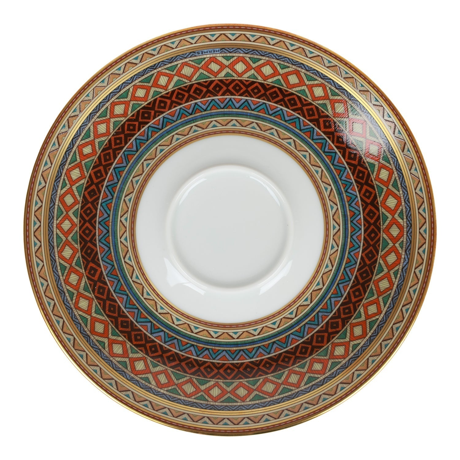 Hermes "Cheval D'Orient" Porcelain Tea Cup and Saucer Set