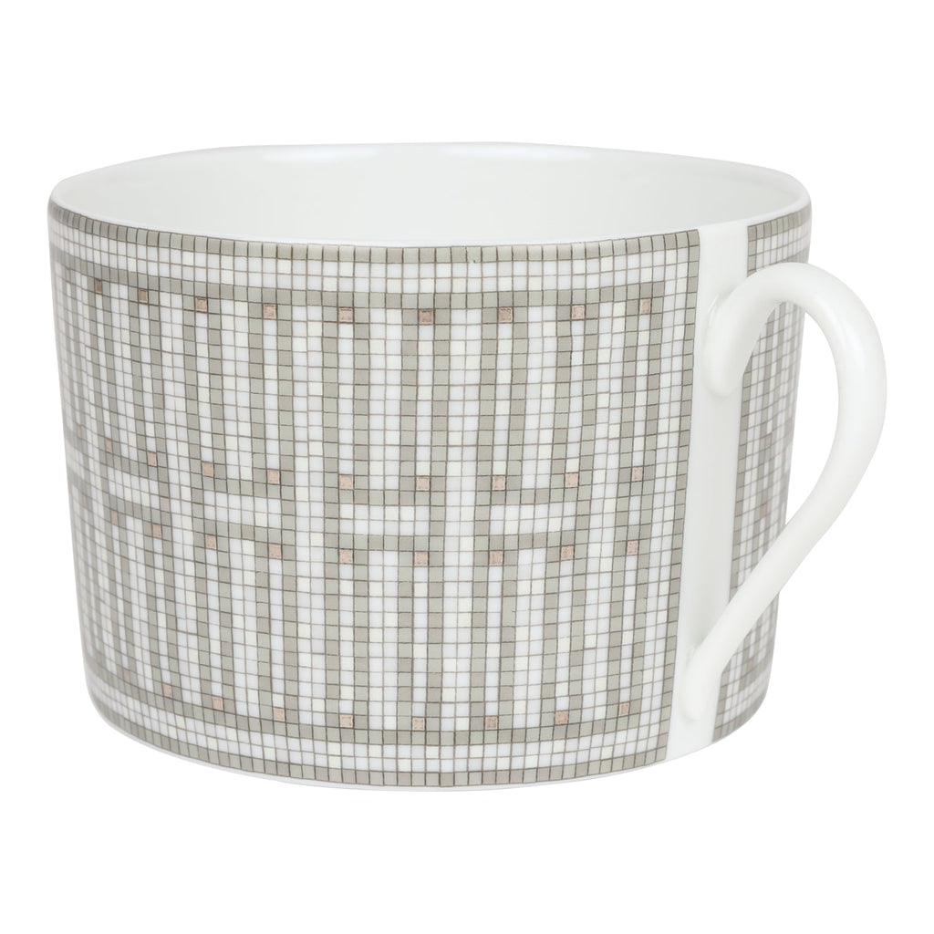 Hermes "Mosaique Au 24" Porcelain Breakfast Cup and Saucer Set