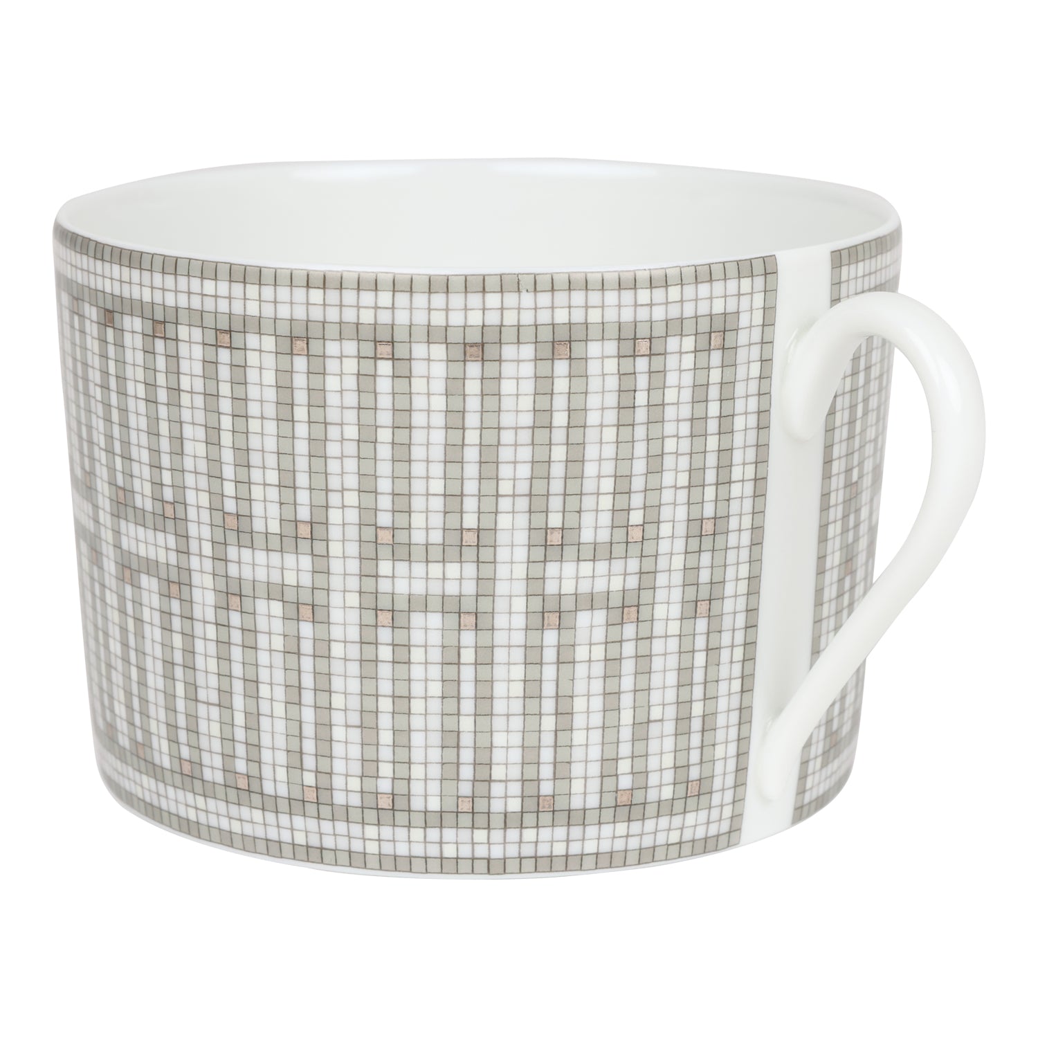 Hermes "Mosaique Au 24" Porcelain Breakfast Cup and Saucer Set