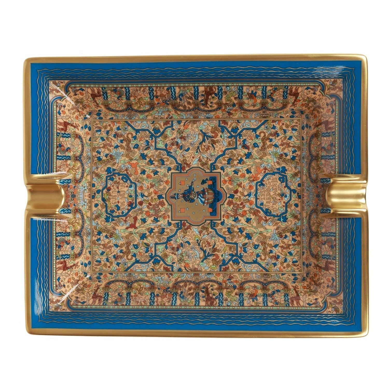 Hermes "Les Jardins d'Armenie" Porcelain Ashtray