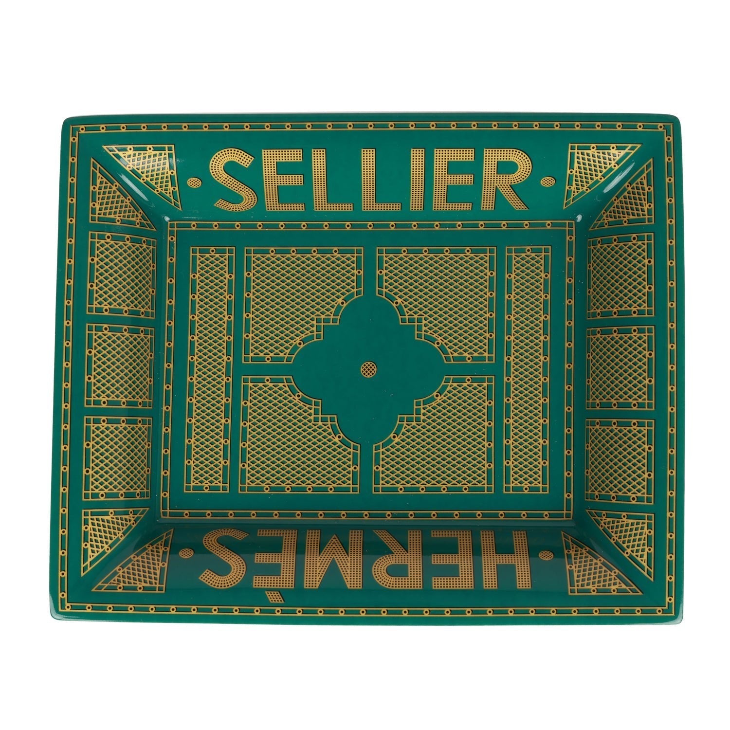 Hermes "Sellier" Porcelain Change Tray