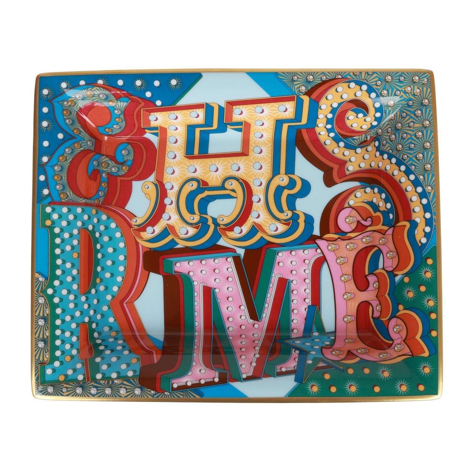 Hermes "H Electrique" Porcelain Change Tray