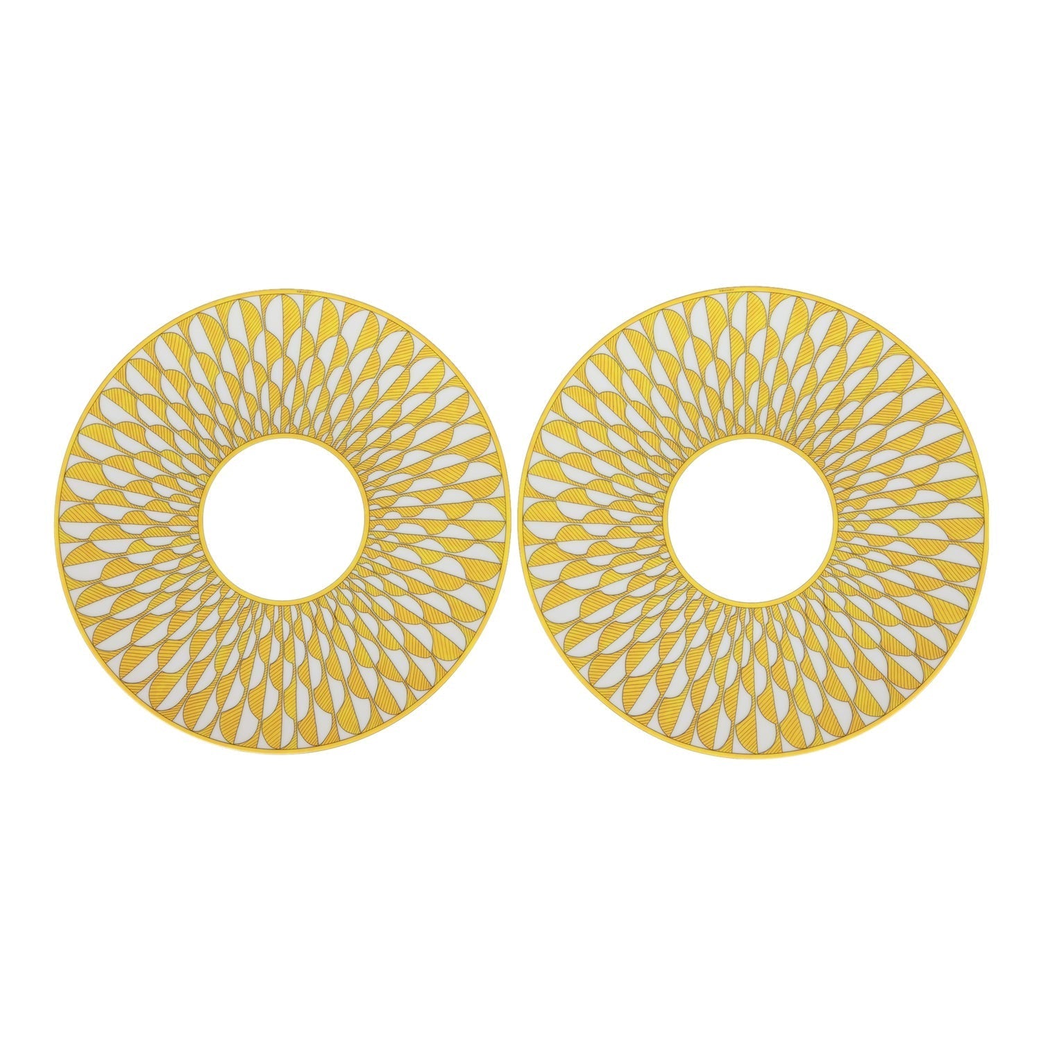 Hermes "Soleil D'Hermes" Porcelain Dinner Plate Set