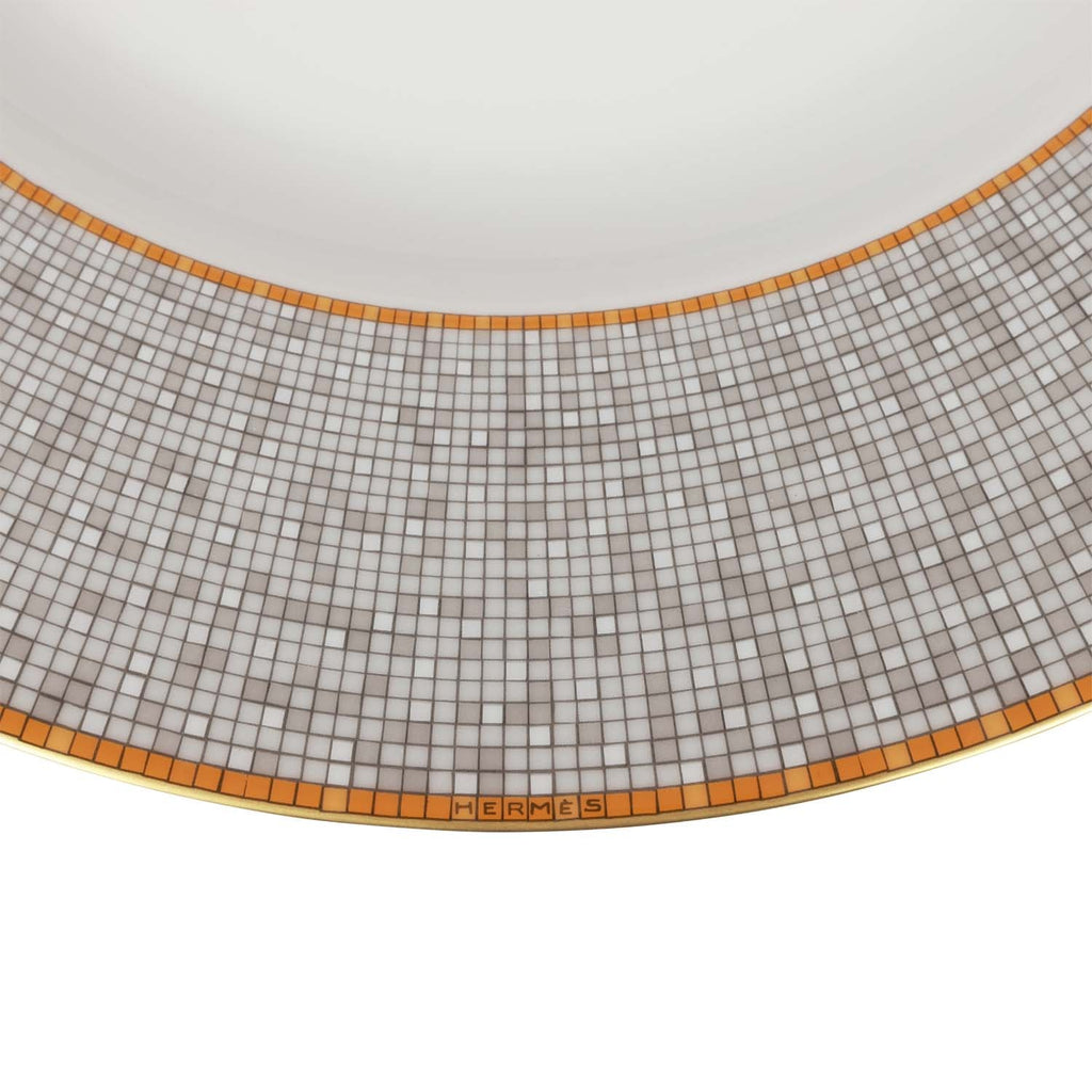 Hermes "Mosaique Au 24" Gold Presentation Plate Set