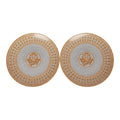 Hermes "Mosaique Au 24" Gold Dessert Plate Set