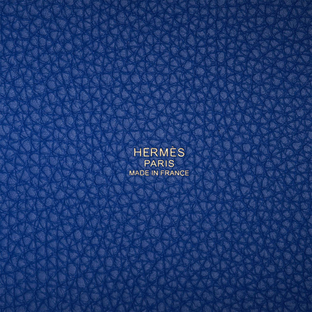 Hermes Picotin Lock 18 Bleu Royal Clemence Gold Hardware