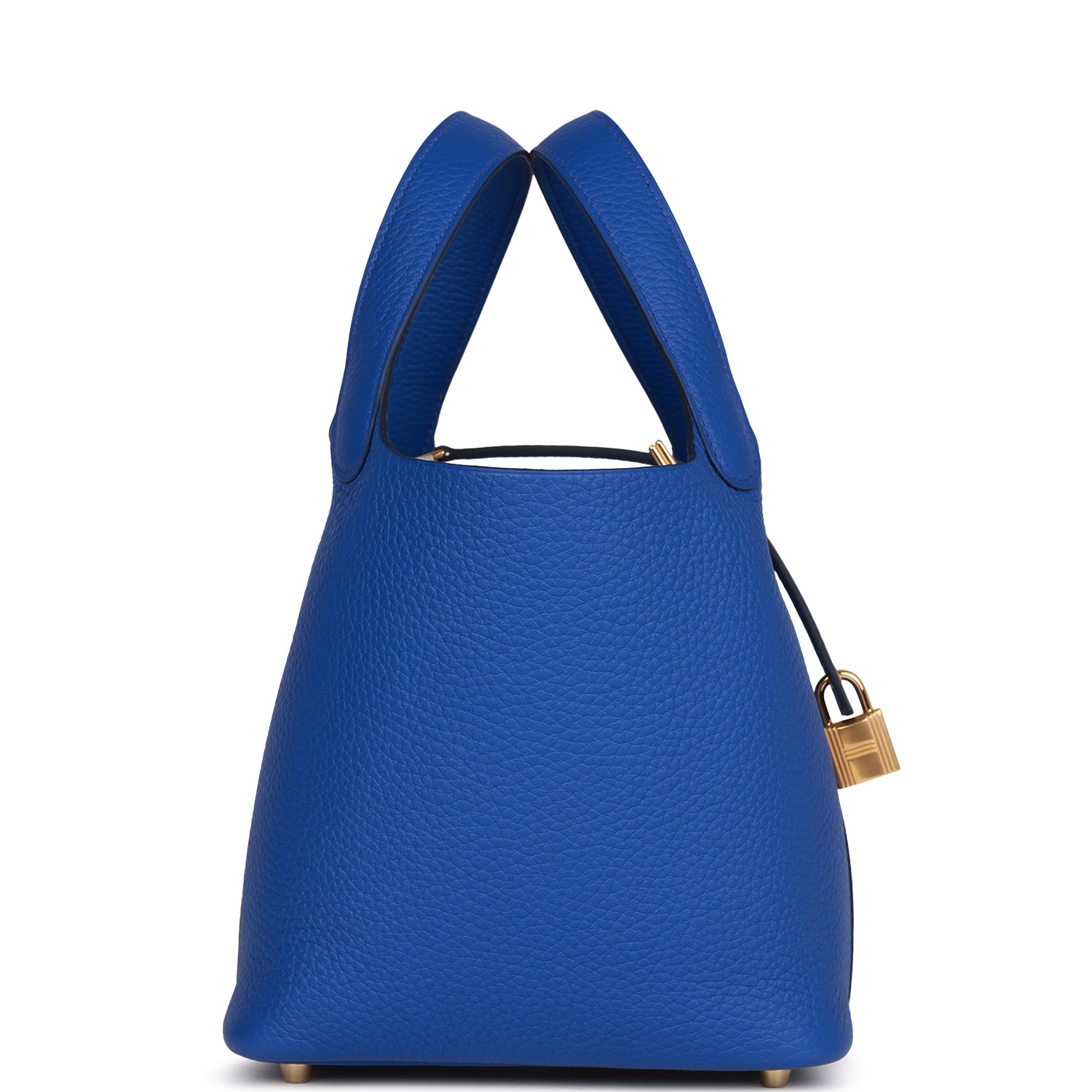 Hermes Picotin Lock 18 Bleu Royal Clemence Gold Hardware