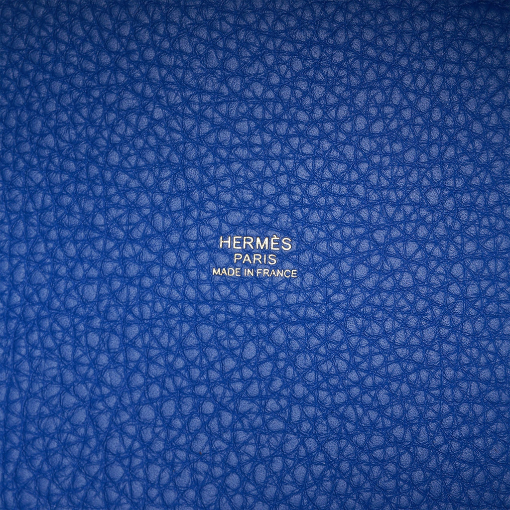 Hermes Picotin Lock 18 Bleu Royal Clemence Gold Hardware