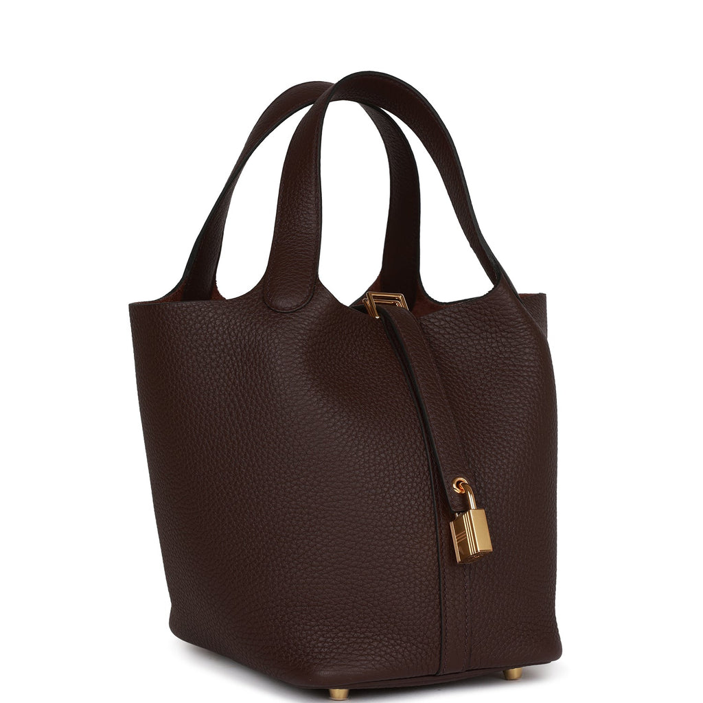 Hermes Picotin Lock 18 Rouge Sellier Clemence Gold Hardware