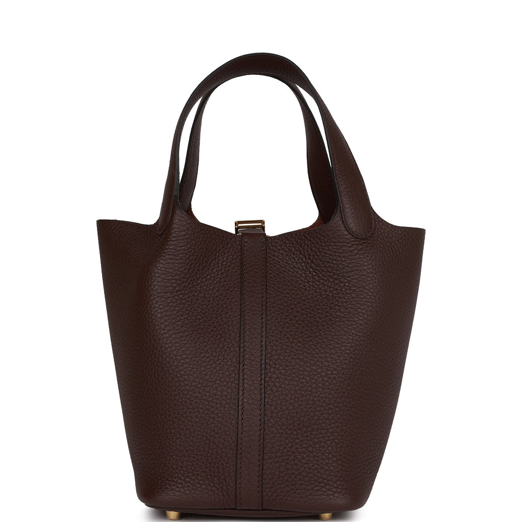Hermes Picotin Lock 18 Rouge Sellier Clemence Gold Hardware