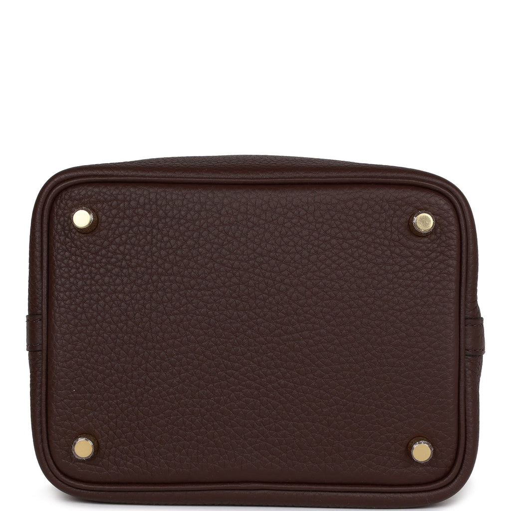 Hermes Picotin Lock 18 Rouge Sellier Clemence Gold Hardware