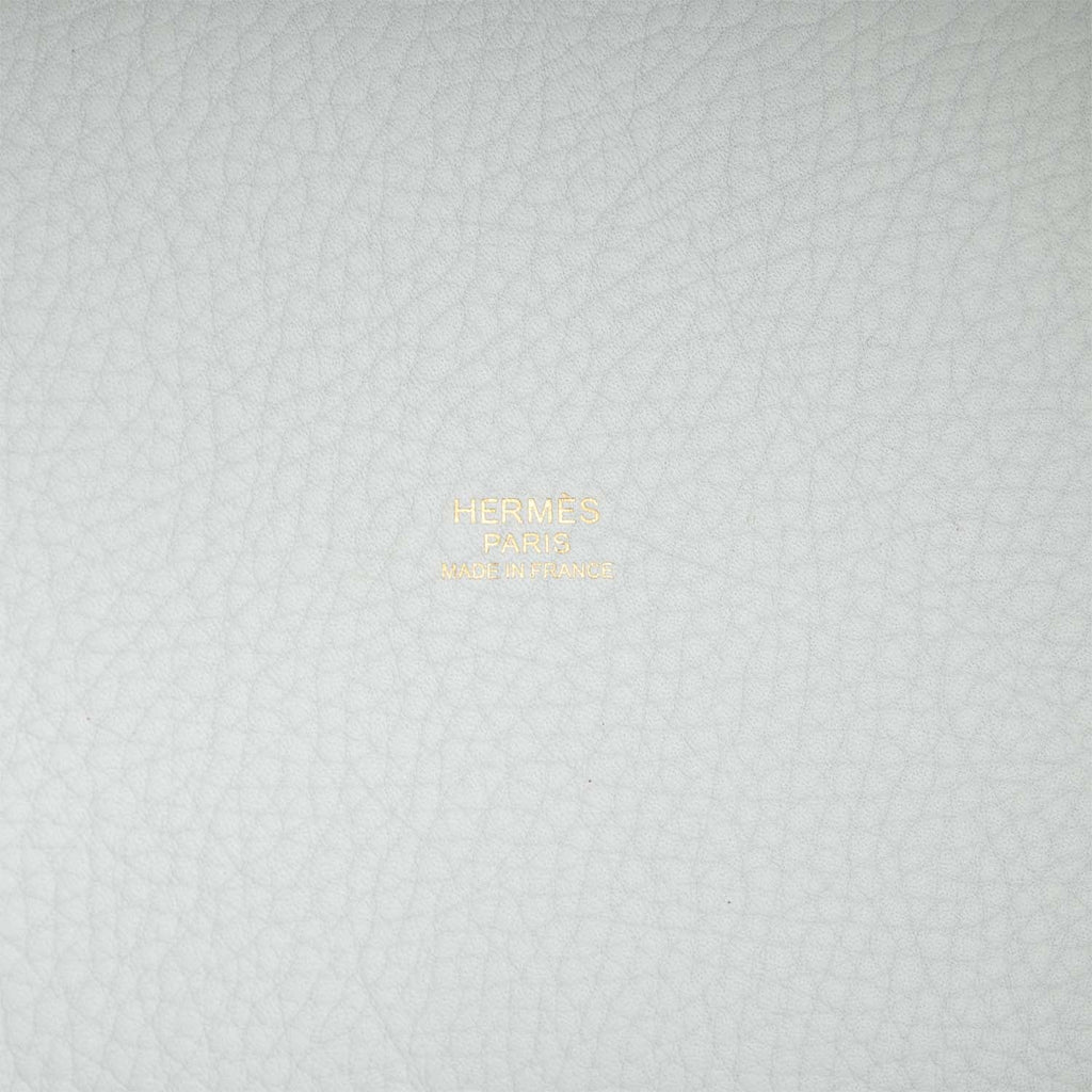 Hermes Picotin Lock 18 White Clemence Gold Hardware