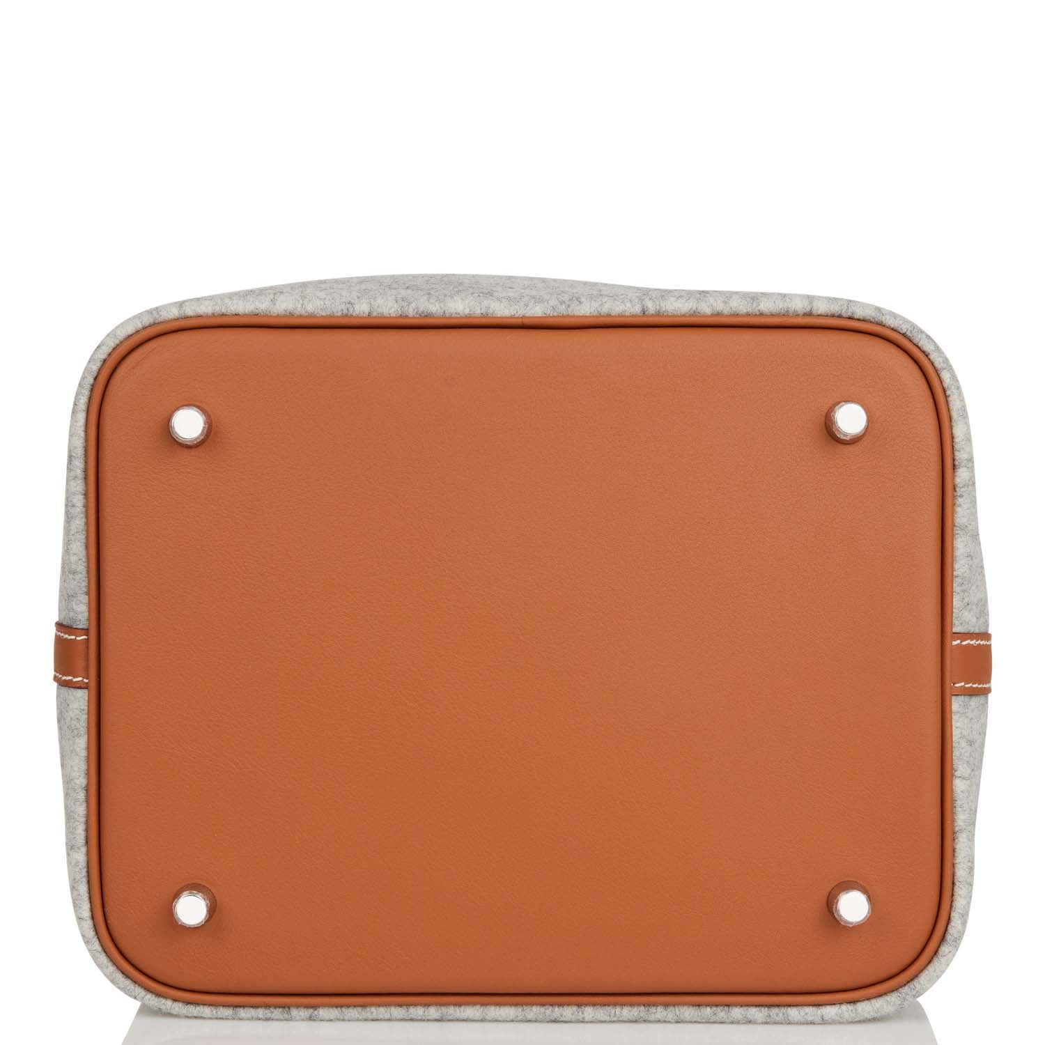 Hermes Picotin Lock 22 Gris Clair Feutre and Barenia Palladium Hardware