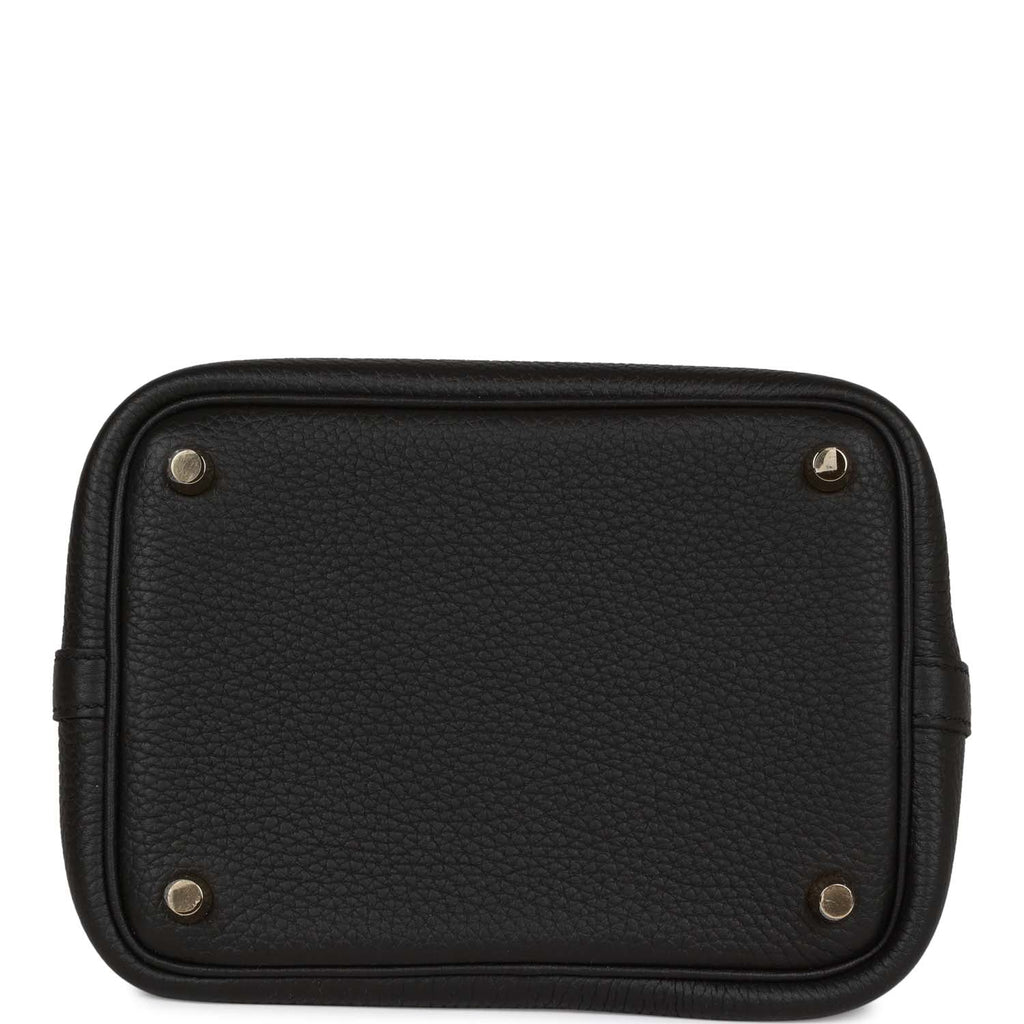 Hermes Picotin Lock 18 Black Clemence Gold Hardware