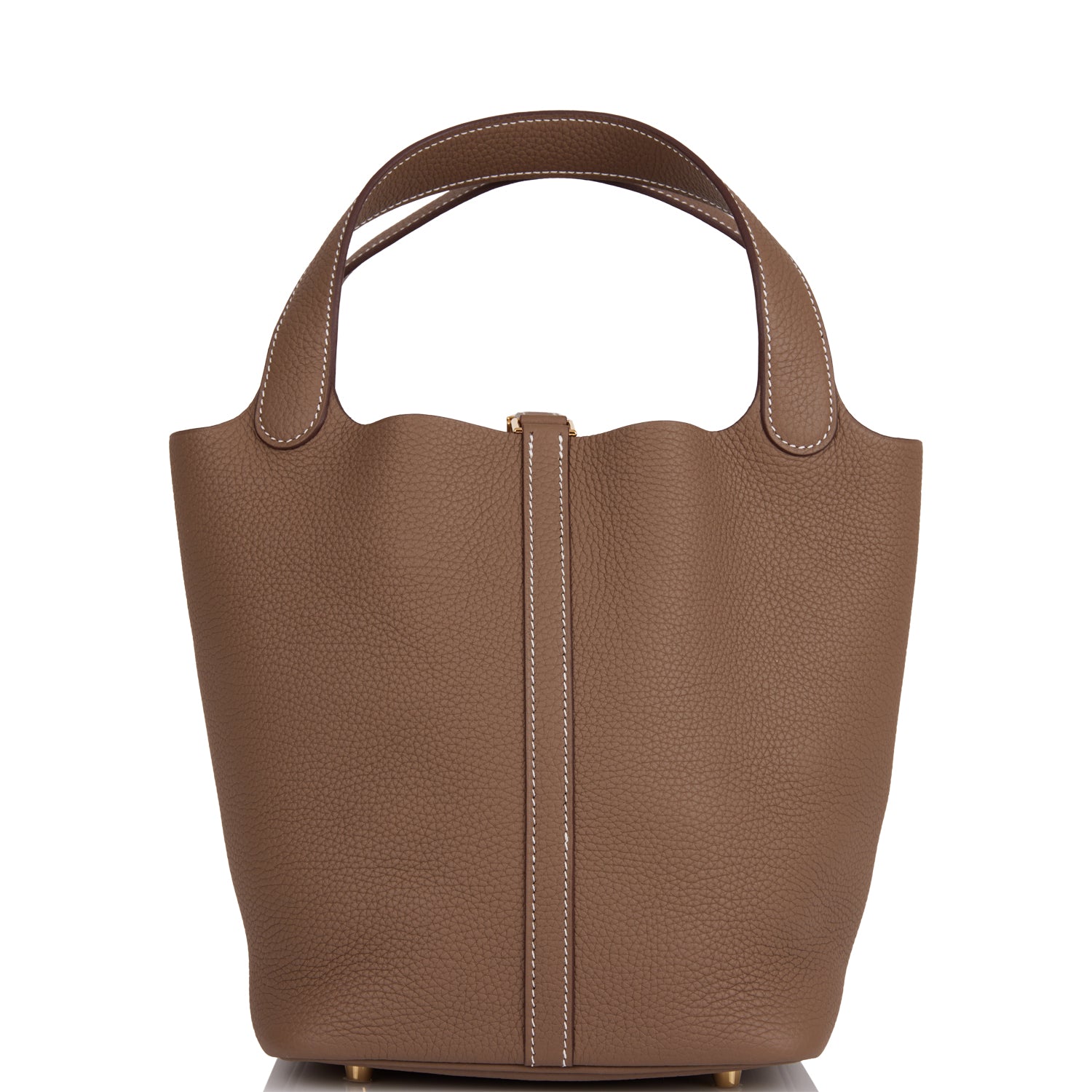 Hermes Picotin Lock 22 Etoupe Clemence Gold Hardware