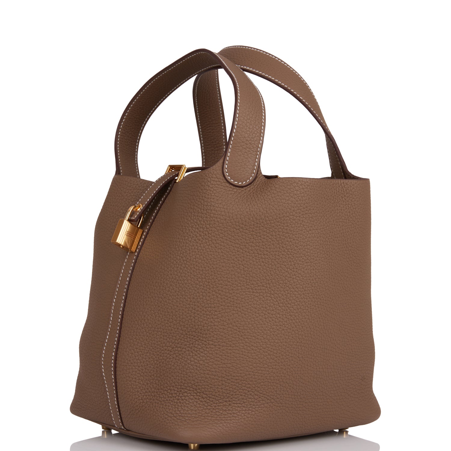 Hermes Picotin Lock 22 Etoupe Clemence Gold Hardware