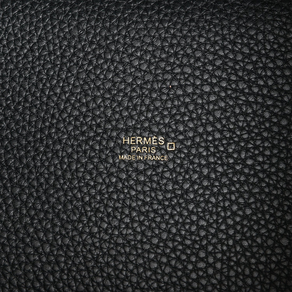 Hermes Picotin Lock 18 Black Matte Alligator and Clemence Touch Gold Hardware