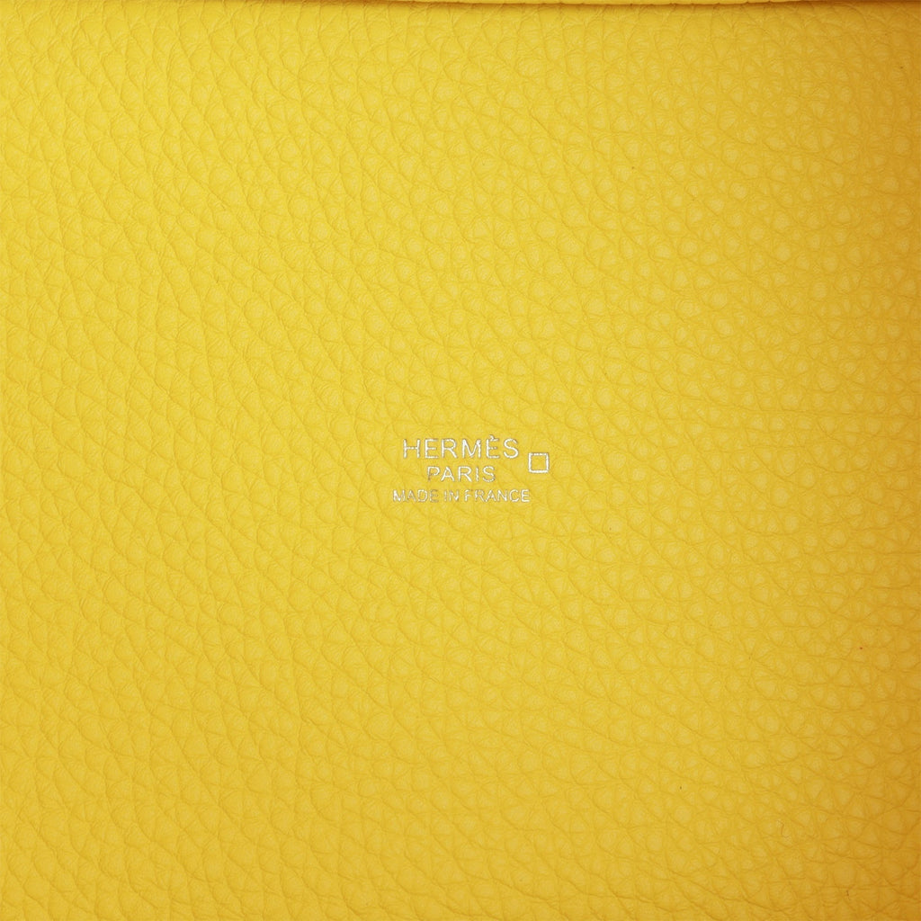 Hermes Picotin Lock 18 Mimosa Matte Alligator and Lime Clemence Touch Palladium Hardware