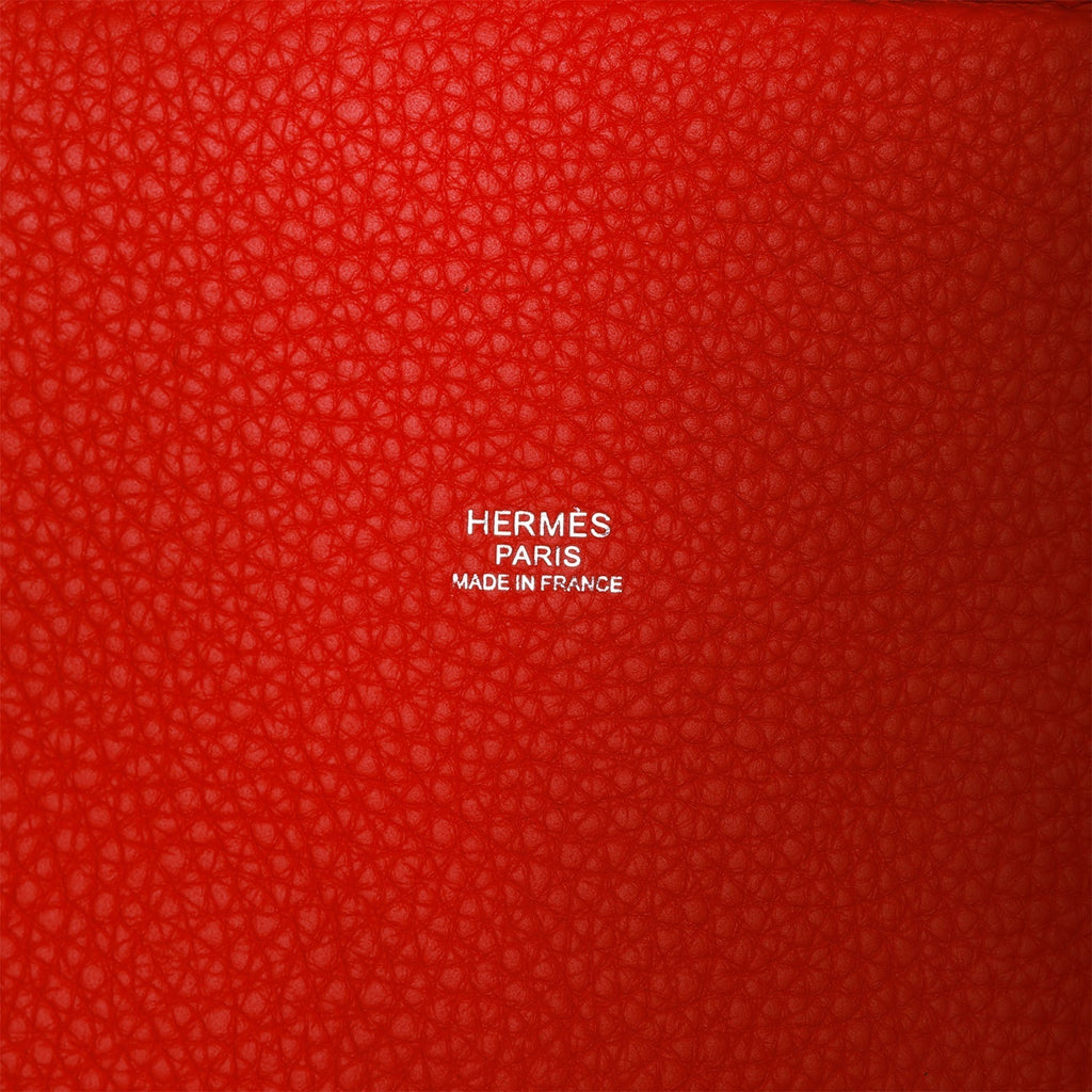 Hermes Picotin Lock 18 Vermillion Clemence Palladium Hardware