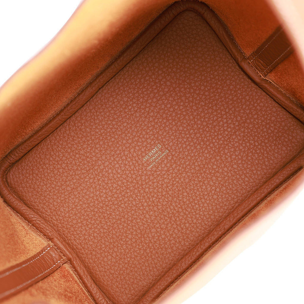 Hermes Eclat Picotin Lock 18 Gold Clemence Gold Hardware