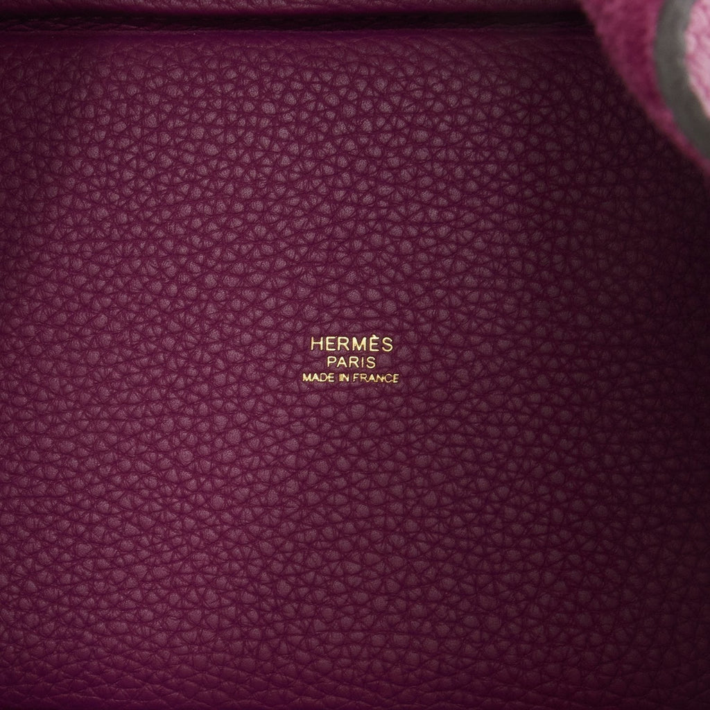 Hermes Picotin Lock 18 Anemone Clemence Gold Hardware
