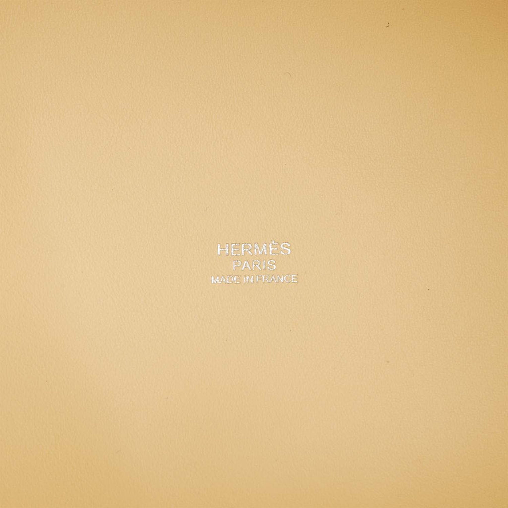 Hermes Picotin Cargo 18 Jaune Citron and Nata Swift and Toile Canvas Palladium Hardware