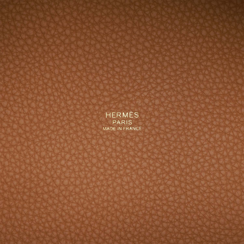 Hermes Picotin Lock 22 Biscuit Clemence Gold Hardware