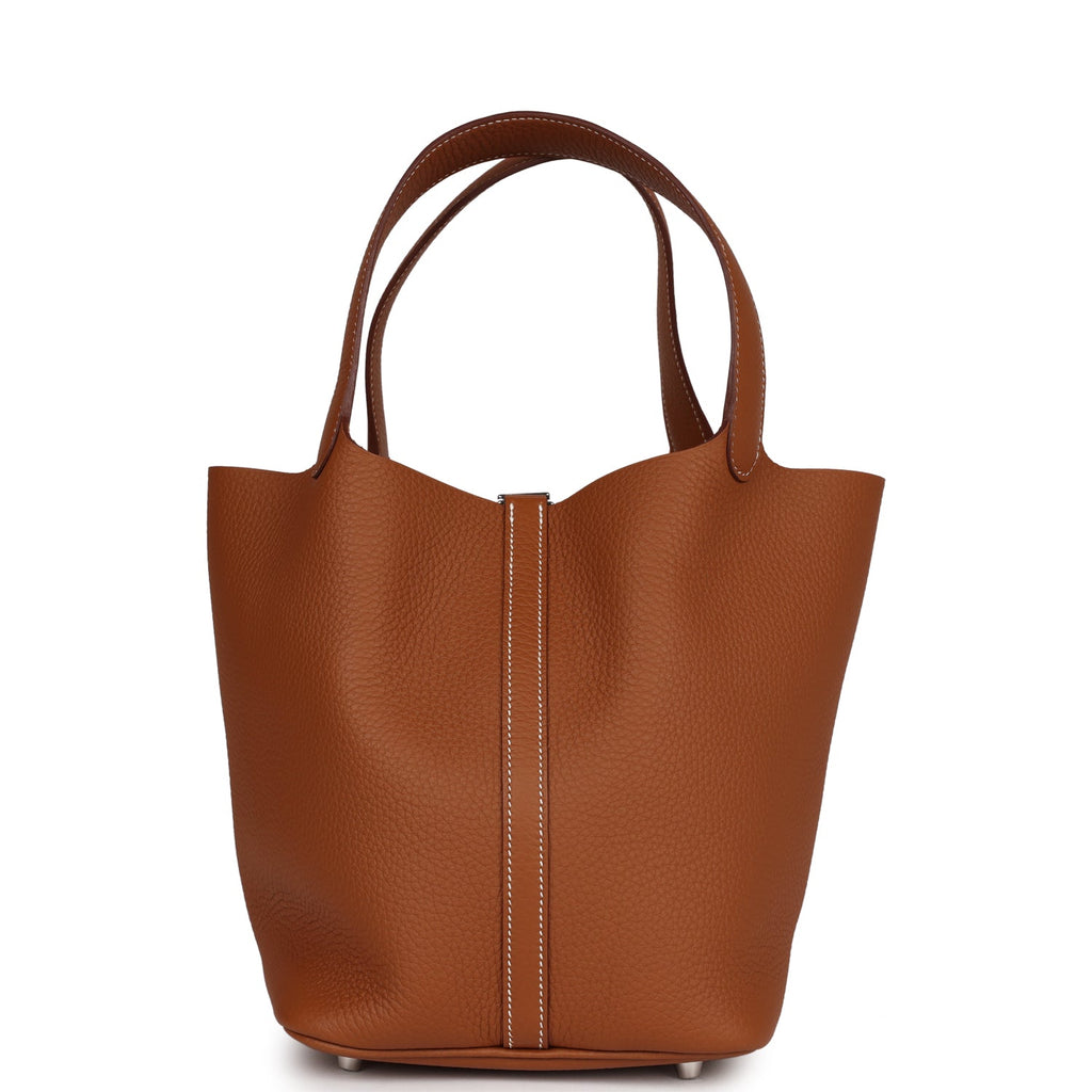 Hermes Picotin Lock 22 Gold Clemence Palladium Hardware