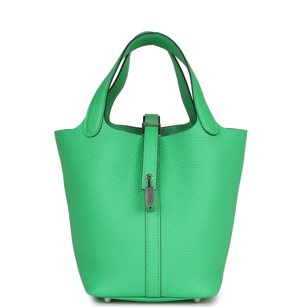 Hermes Picotin Lock 18 Vert Comics Clemence Palladium Hardware