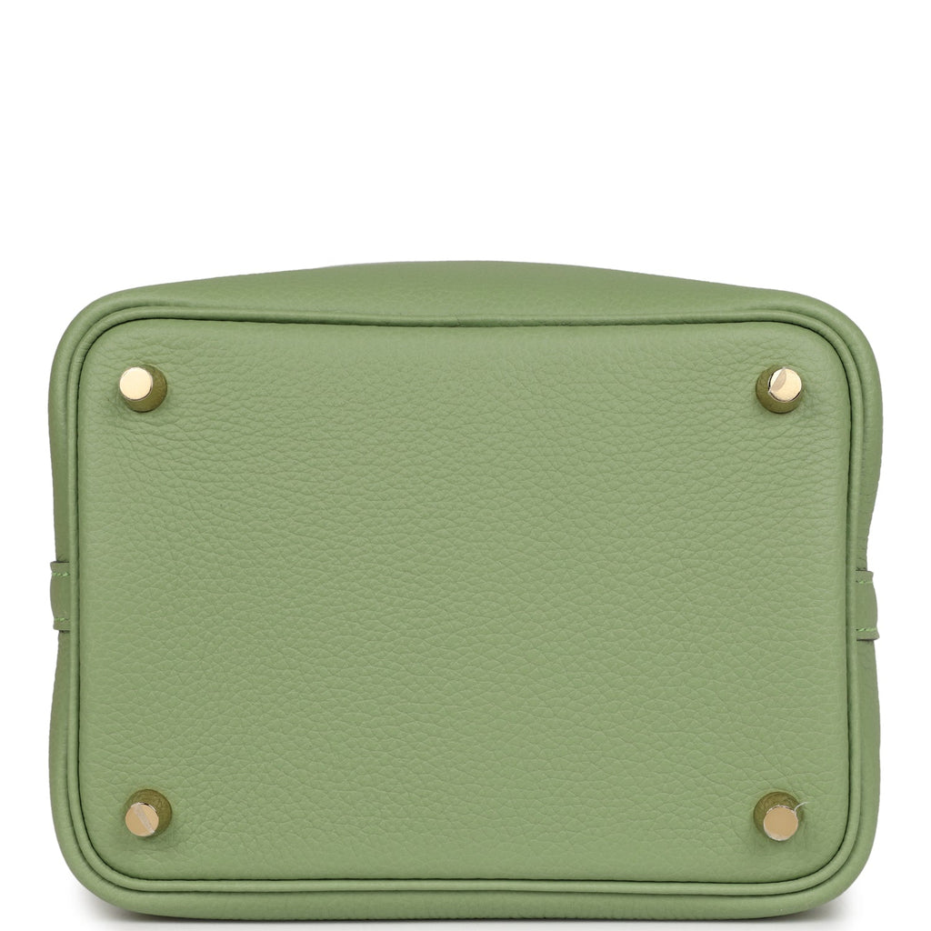 Hermes Picotin Lock 18 Vert Criquet Clemence Gold Hardware