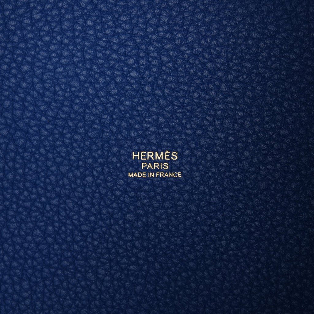 Hermes Picotin Lock 18 Bleu France Clemence Gold Hardware