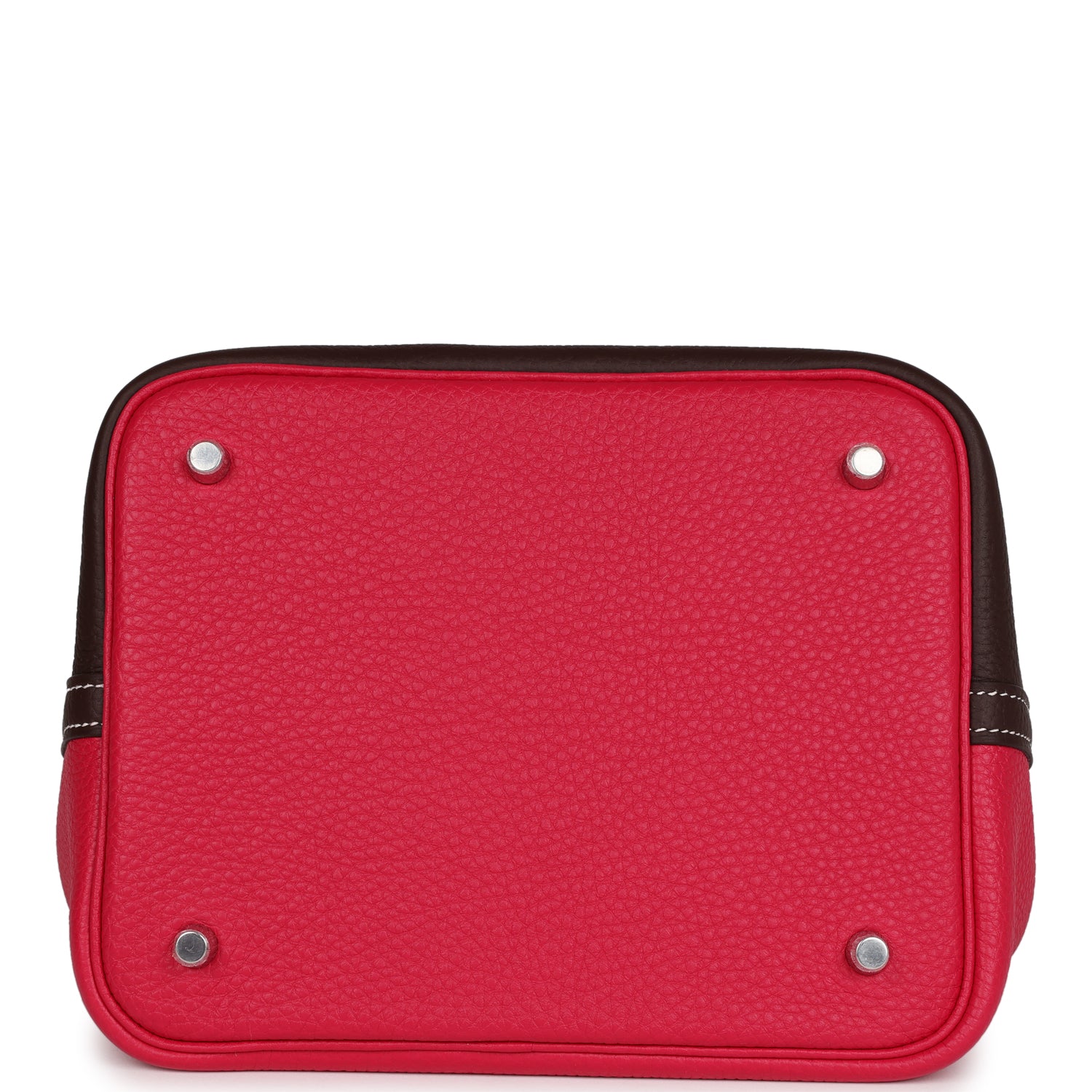 Hermes Picotin 22 Casaque Rouge Sellier and Framboise Clemence Palladium Hardware