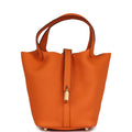 Hermes Picotin Lock 18 Orange Clemence Gold Hardware
