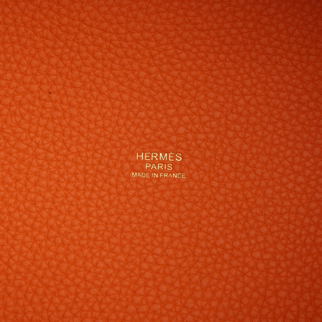 Hermes Picotin Lock 18 Orange Clemence Gold Hardware