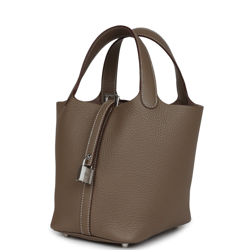 Hermes Picotin Lock 18 Etoupe Clemence Palladium Hardware