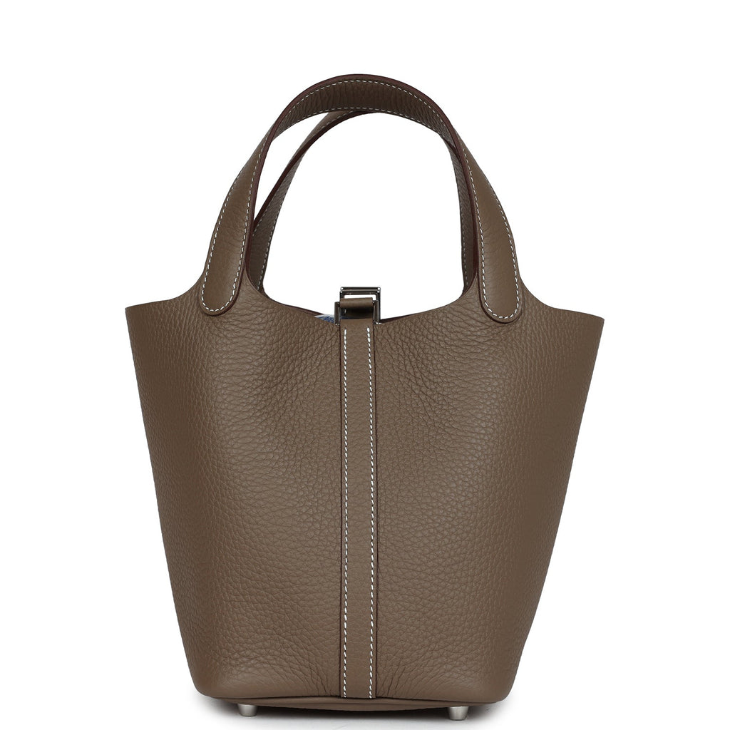 Hermes Picotin Lock 18 Etoupe Clemence Palladium Hardware