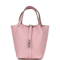 Hermes Picotin Lock 18 Rose Sakura Clemence Palladium Hardware