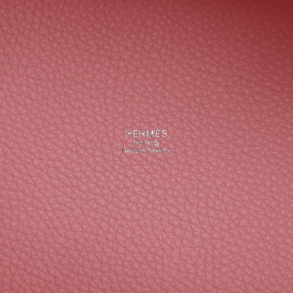 Hermes Picotin Lock 18 Rose Sakura Clemence Palladium Hardware