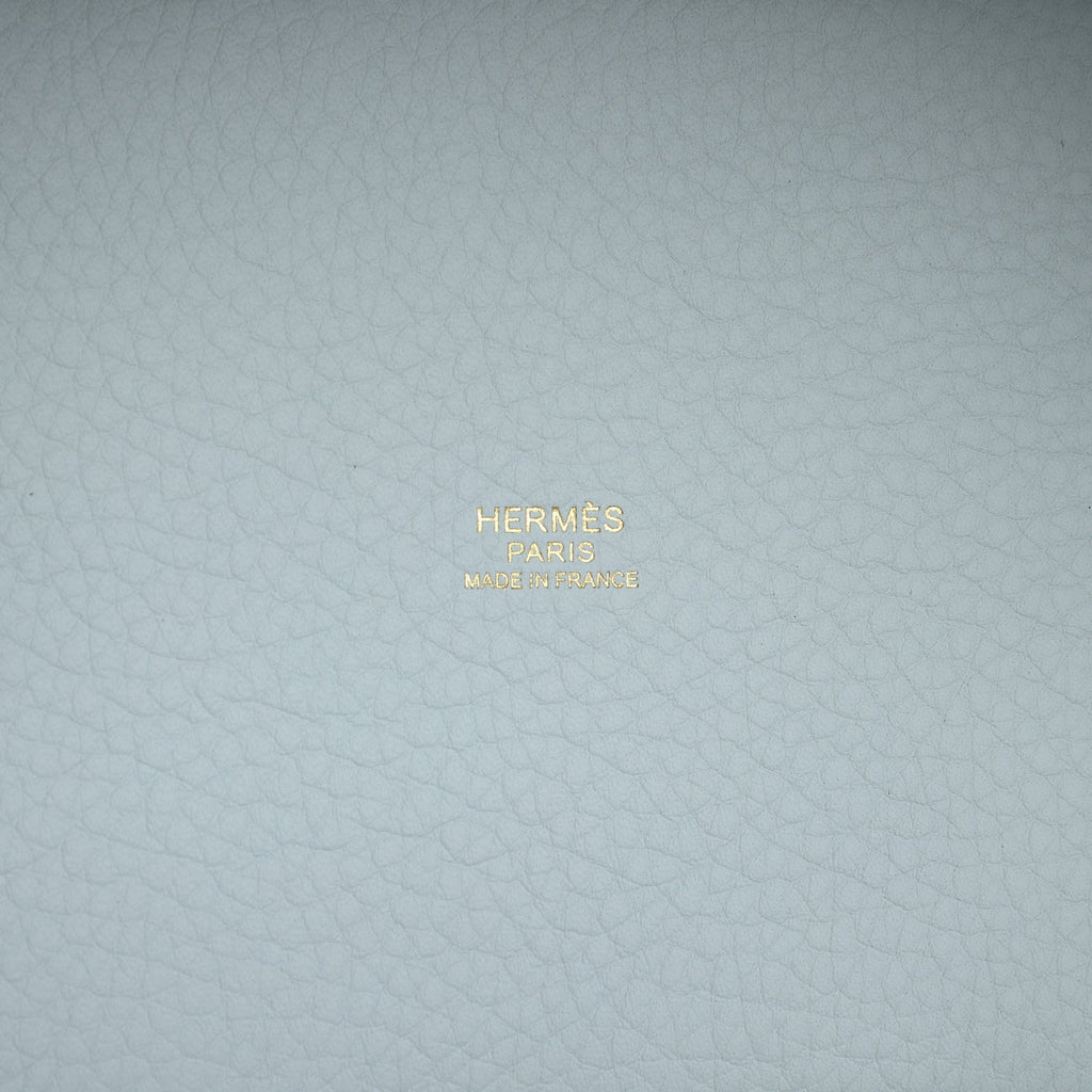 Hermes Picotin Lock 18 Bleu Pale Clemence Gold Hardware