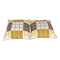 Hermes "Avalon III" Gris and Soleil Signature H Cushion PM Set of Two