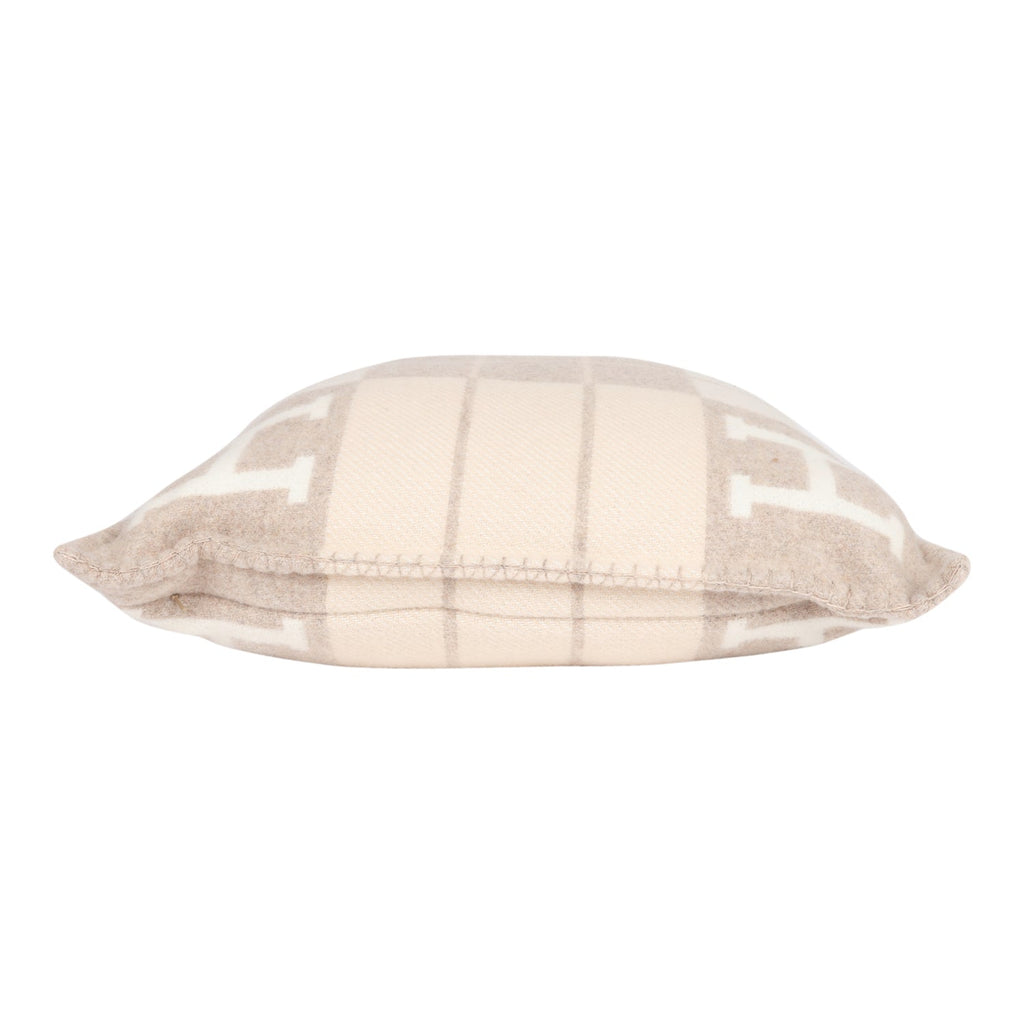 Hermes "Avalon III" Coco and Camomille Signature H Cushion PM